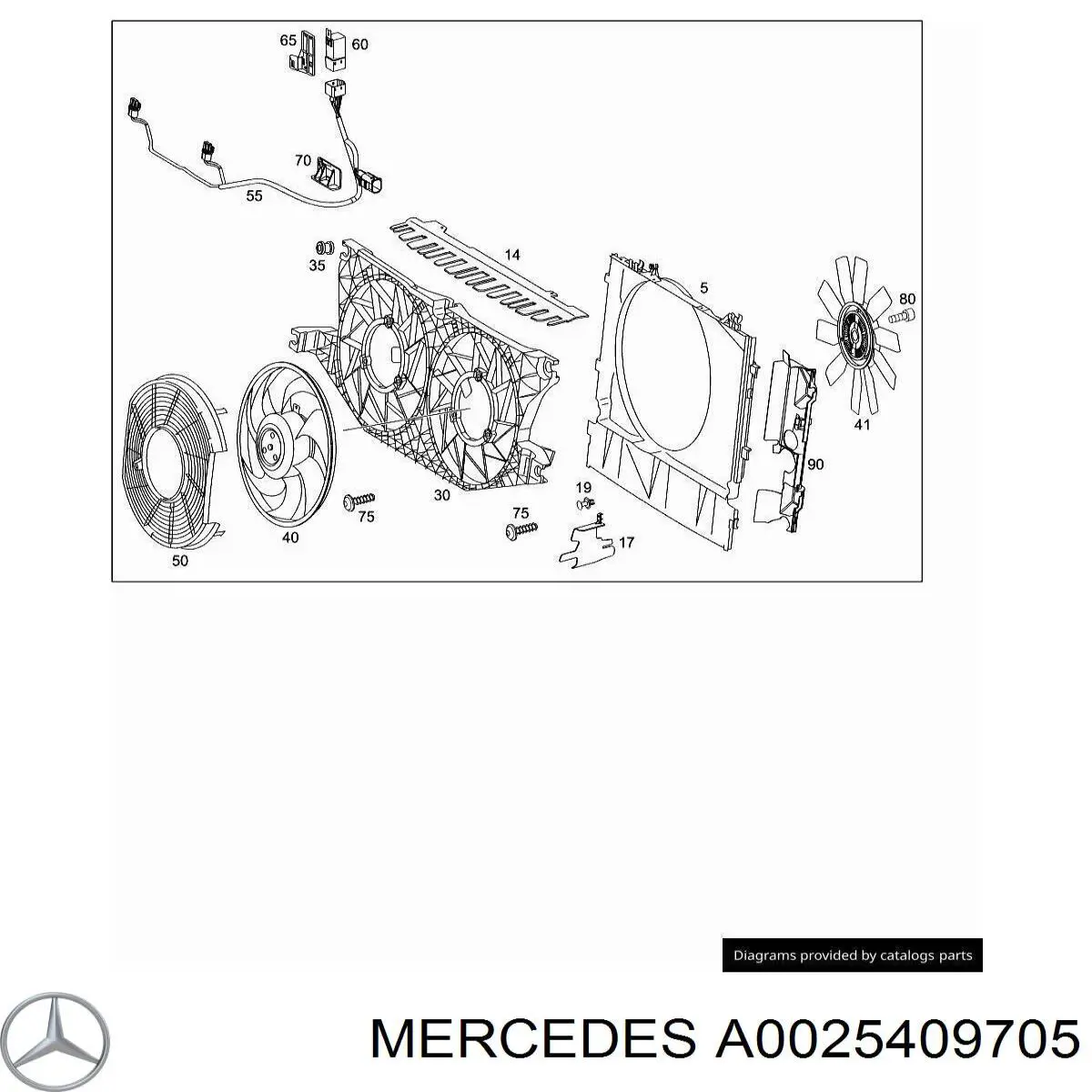 A0025409705 Mercedes 