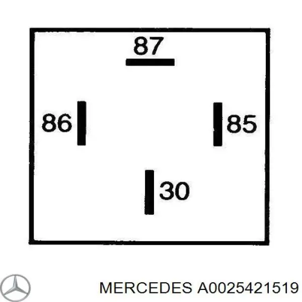 A0025421519 Mercedes relé eléctrico multifuncional