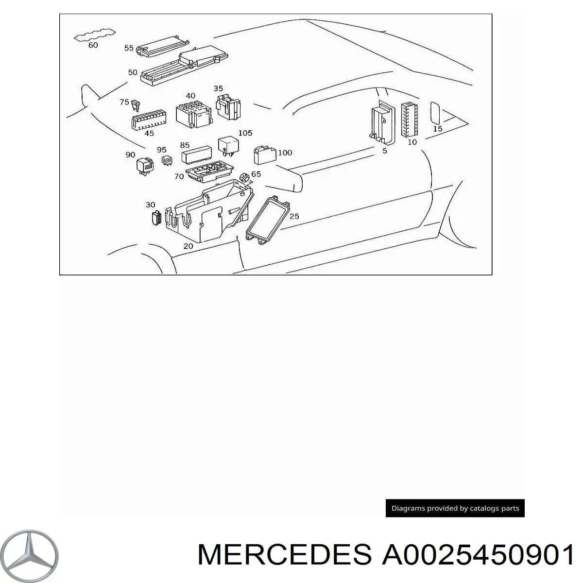 A0025450901 Mercedes 