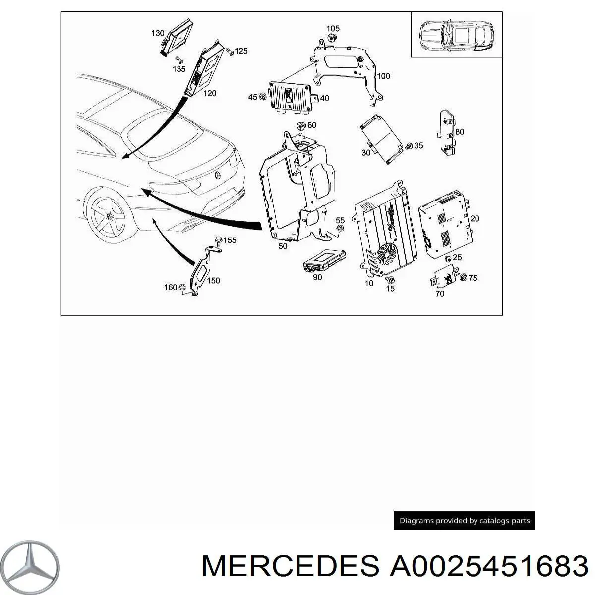 A0025451683 Mercedes 