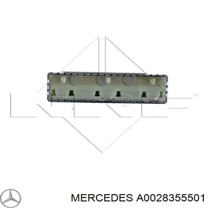 A0028355501 Mercedes radiador de calefacción