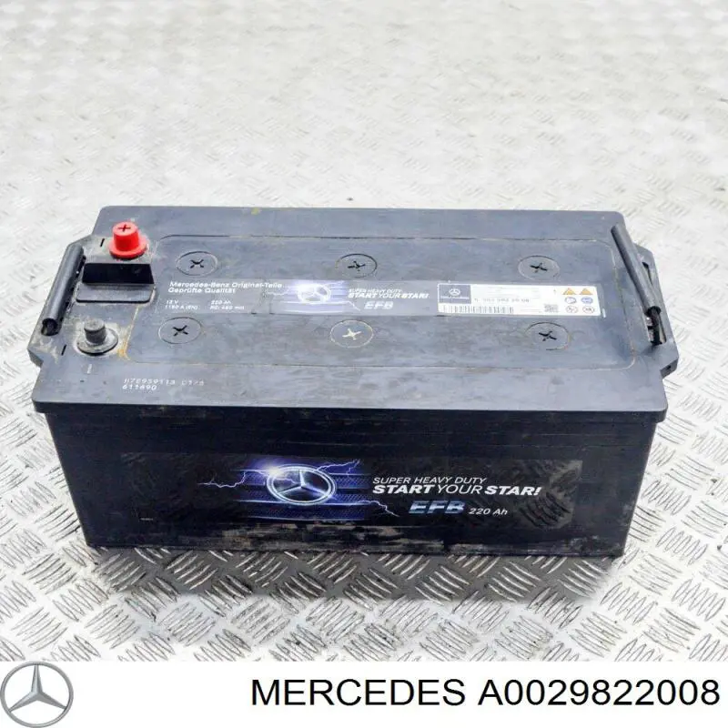 A002982200828 Mercedes batería de arranque