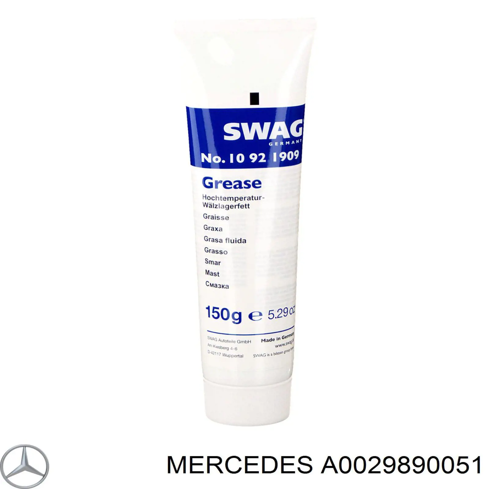 A0029890051 Mercedes grasa para juntas homocinéticas y baleros