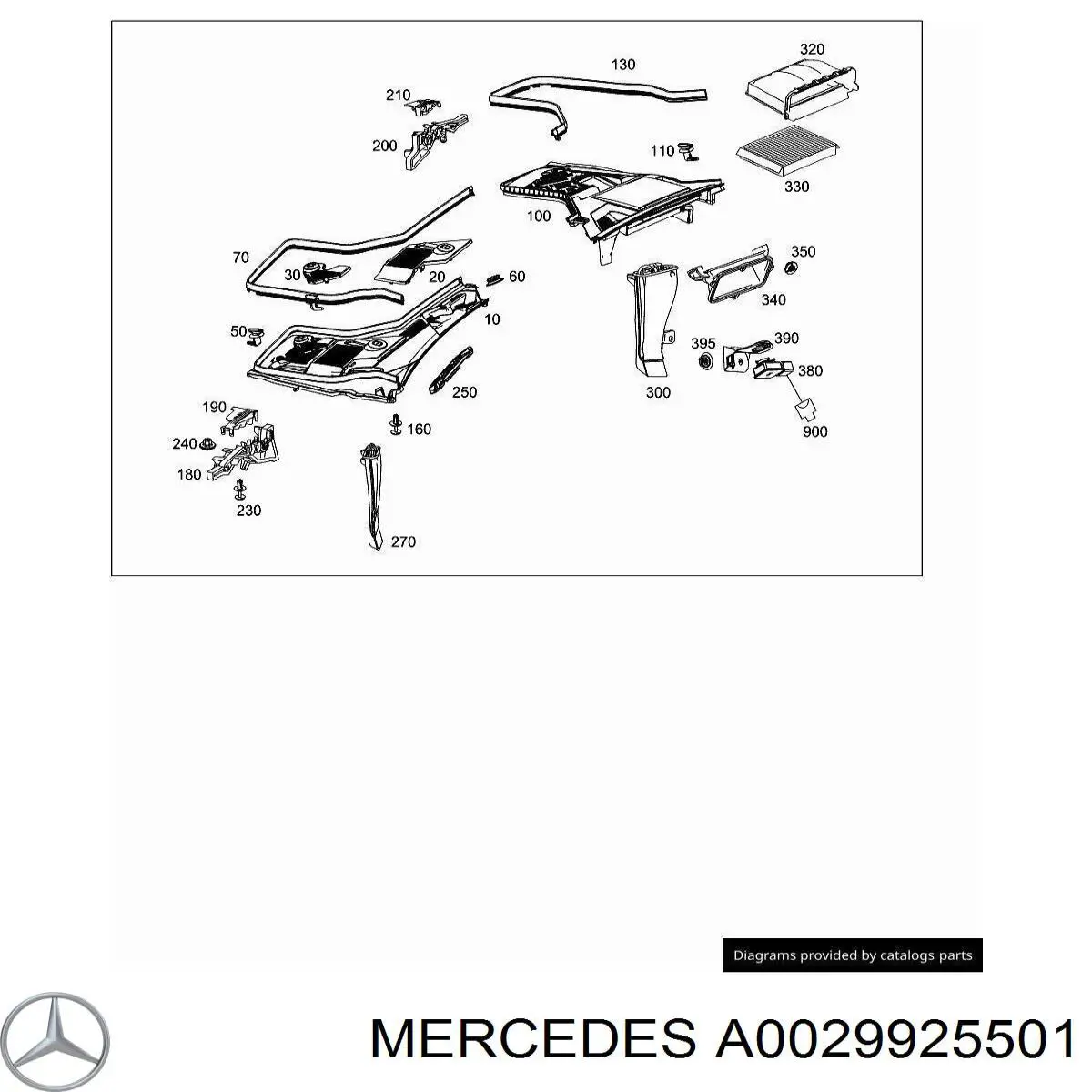 A0029925501 Mercedes 