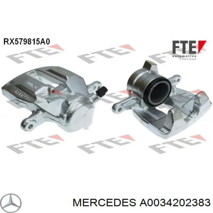 A0034202383 Mercedes pinza de freno delantera izquierda