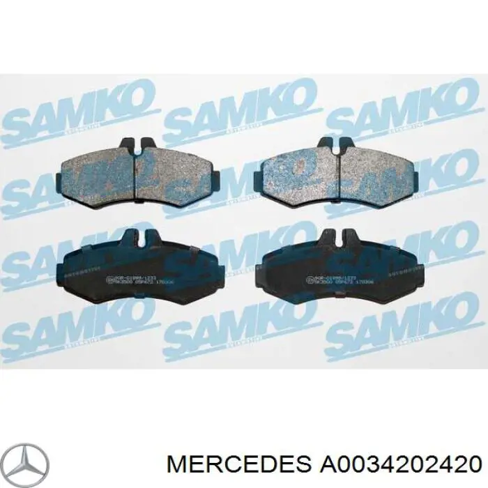 A0034202420 Mercedes pastillas de freno traseras