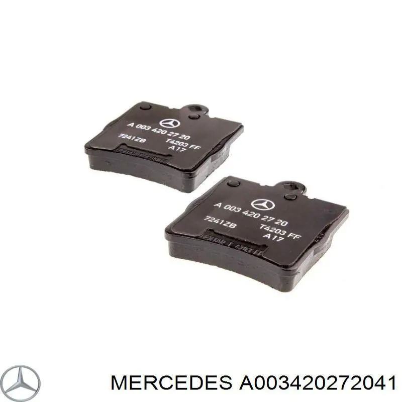 A003420272041 Mercedes pastillas de freno traseras