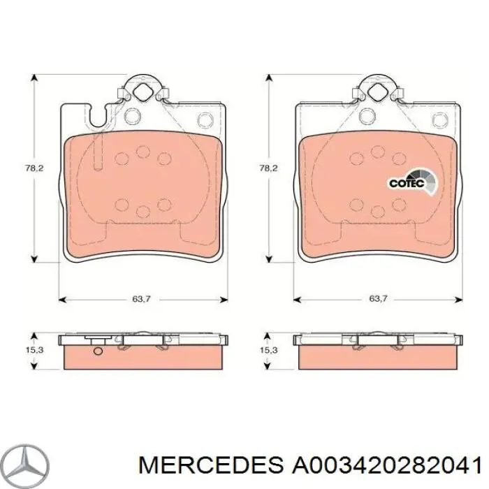 A003420282041 Mercedes 