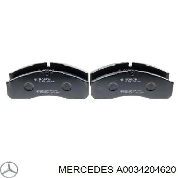 A0034204620 Mercedes pastillas de freno delanteras