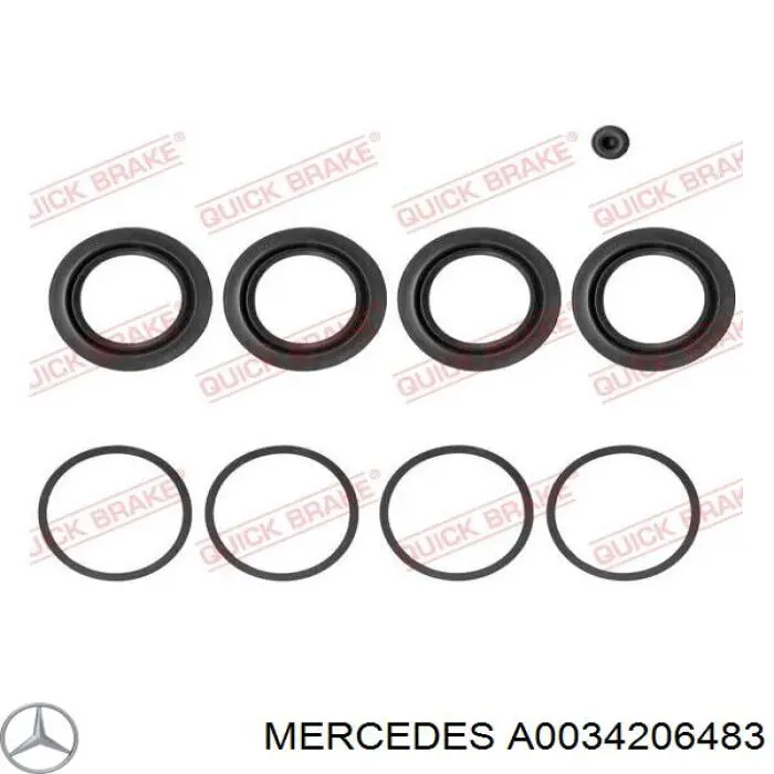 A0034206483 Mercedes pinza de freno delantera derecha