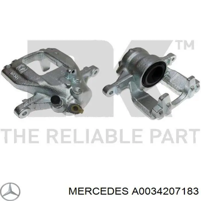 A0034207183 Mercedes pinza de freno trasera izquierda