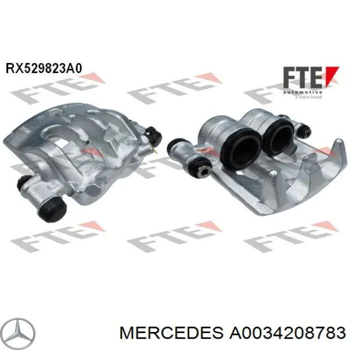 A0034208783 Mercedes pinza de freno delantera izquierda