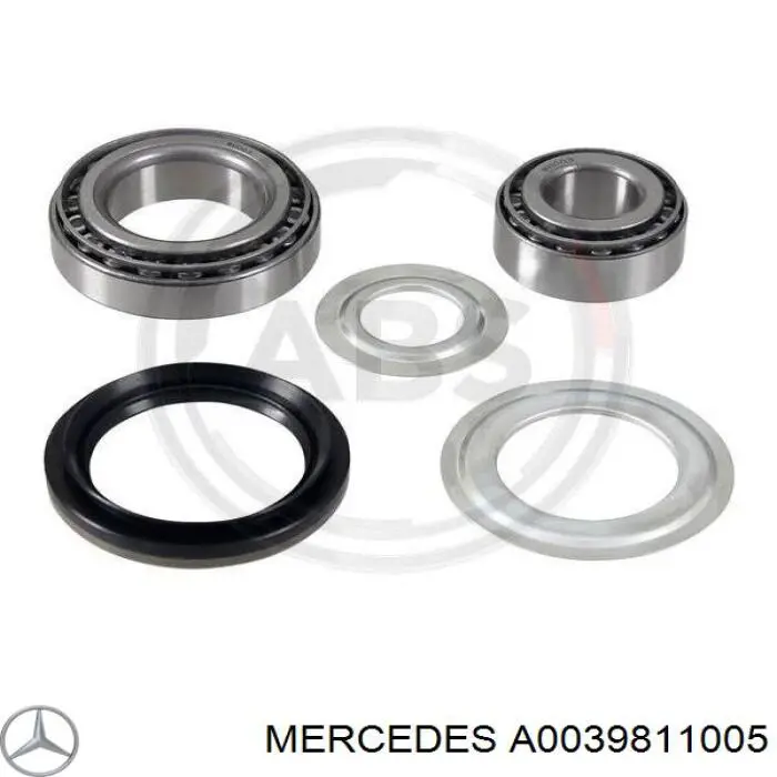 A0039811005 Mercedes cojinete externo del cubo de la rueda delantera