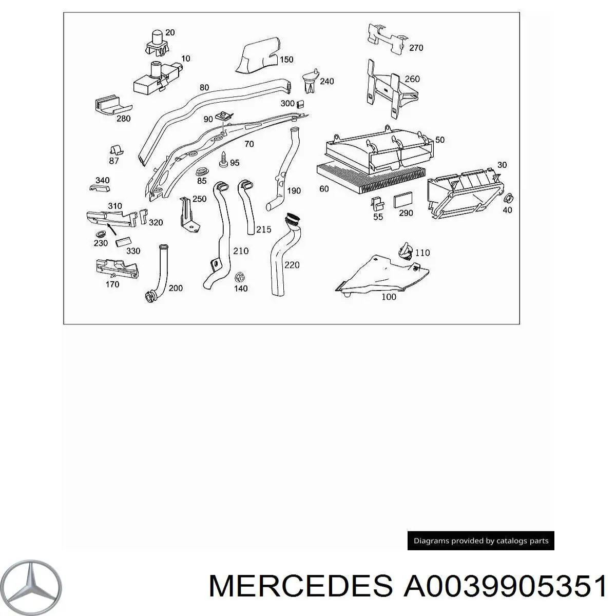 A0039905351 Mercedes 