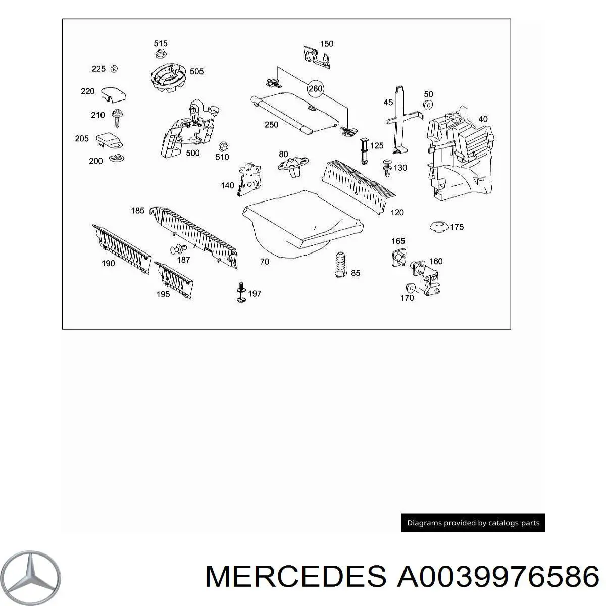 A0039976586 Mercedes 