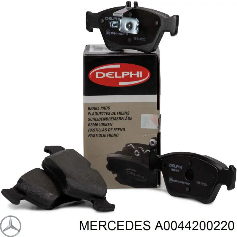 A0044200220 Mercedes pastillas de freno delanteras