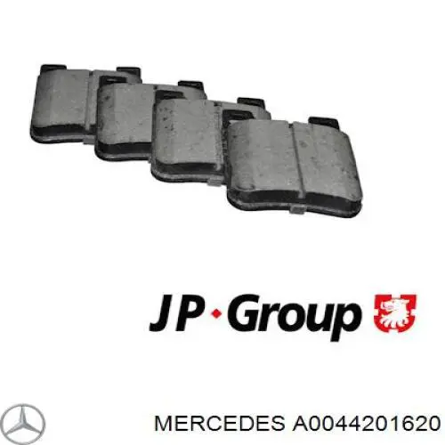 A0044201620 Mercedes pastillas de freno traseras