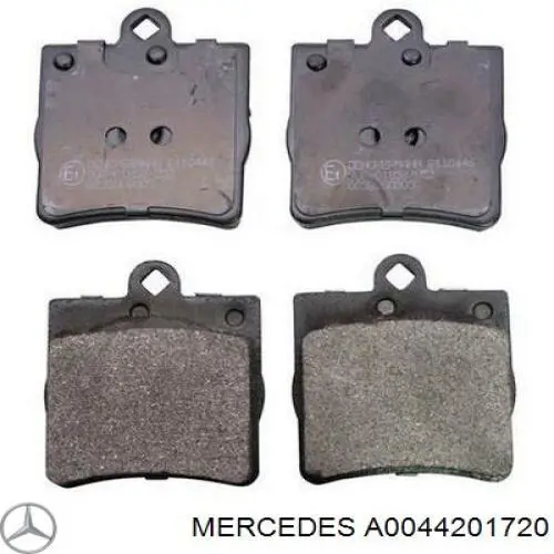 A0044201720 Mercedes pastillas de freno traseras