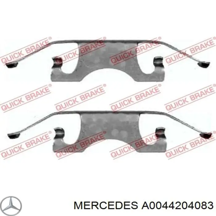 A0044204083 Mercedes pinza de freno trasero derecho