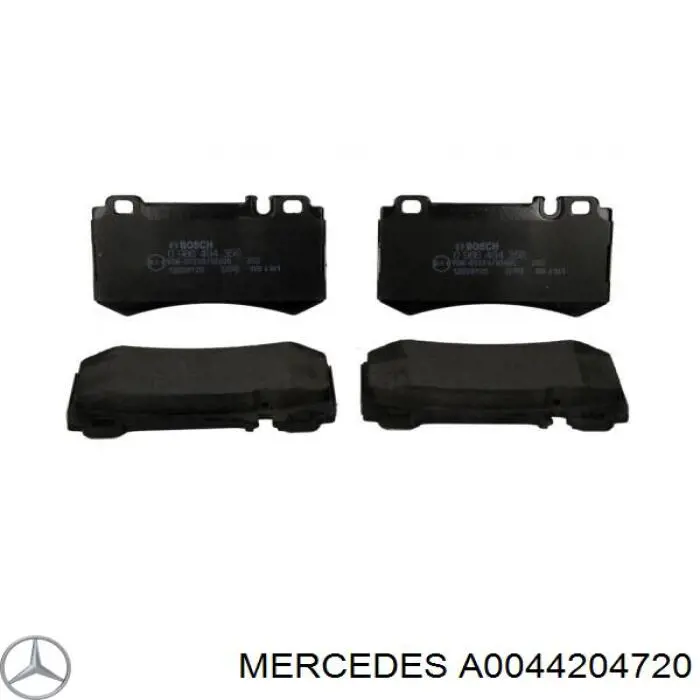 A0044204720 Mercedes pastillas de freno traseras