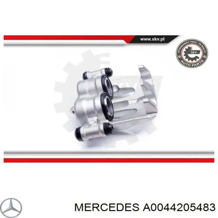 A0044205483 Mercedes pinza de freno delantera derecha