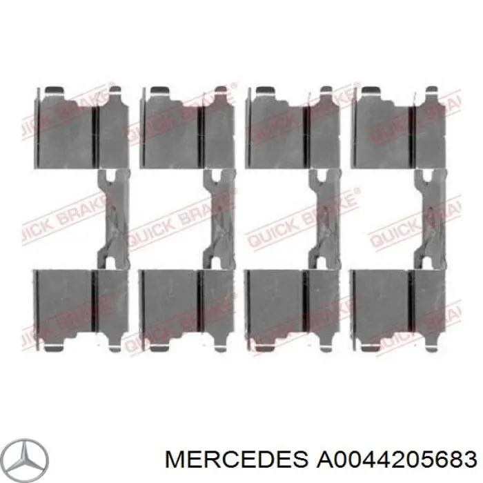 A0044205683 Mercedes pinza de freno delantera derecha