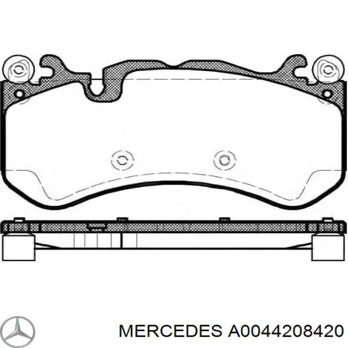 A0044208420 Mercedes pastillas de freno delanteras