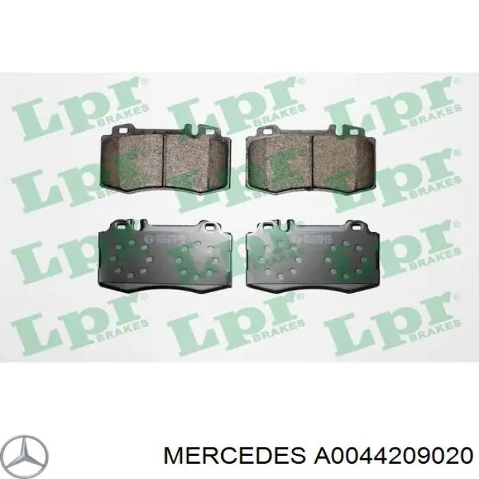 A0044209020 Mercedes pastillas de freno delanteras