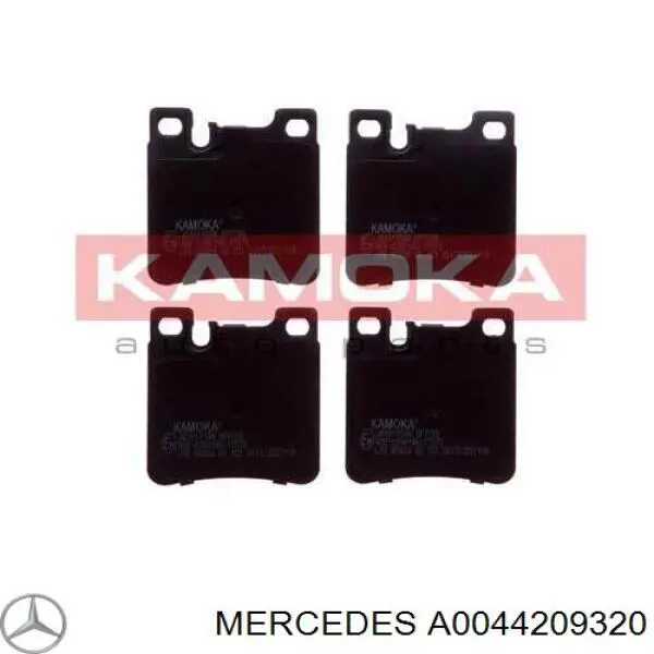 A0044209320 Mercedes pastillas de freno traseras