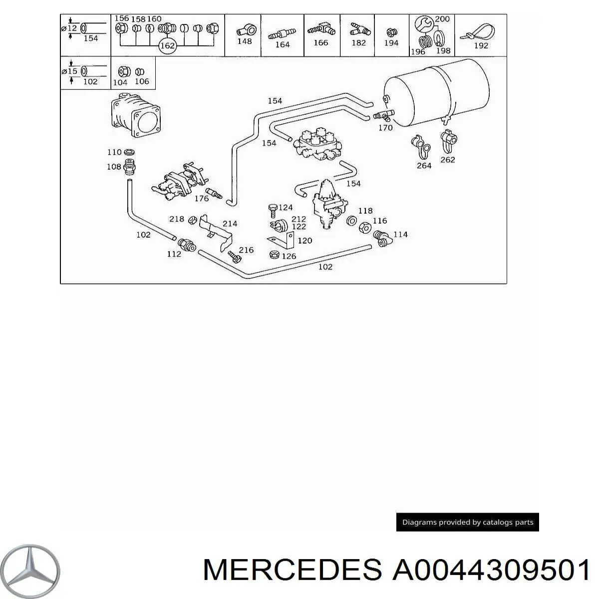 A0044309501 Mercedes 