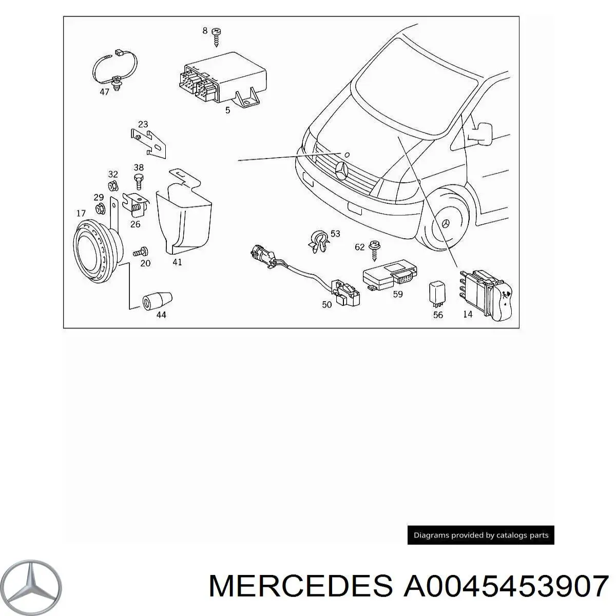 0045453907 Mercedes 