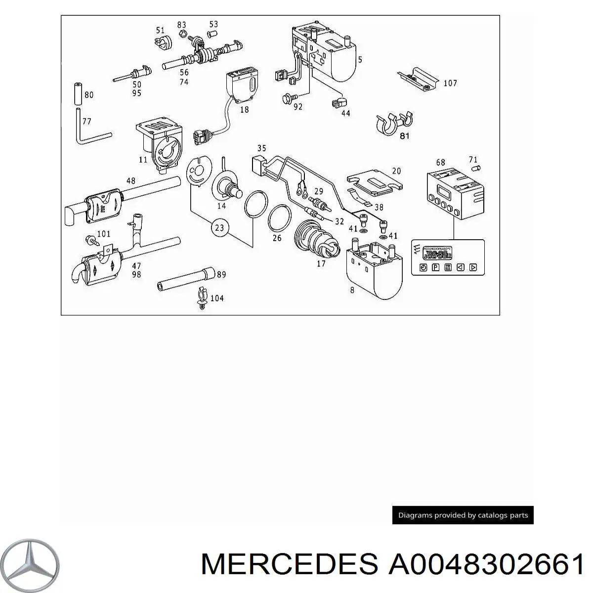 A0048302661 Mercedes 