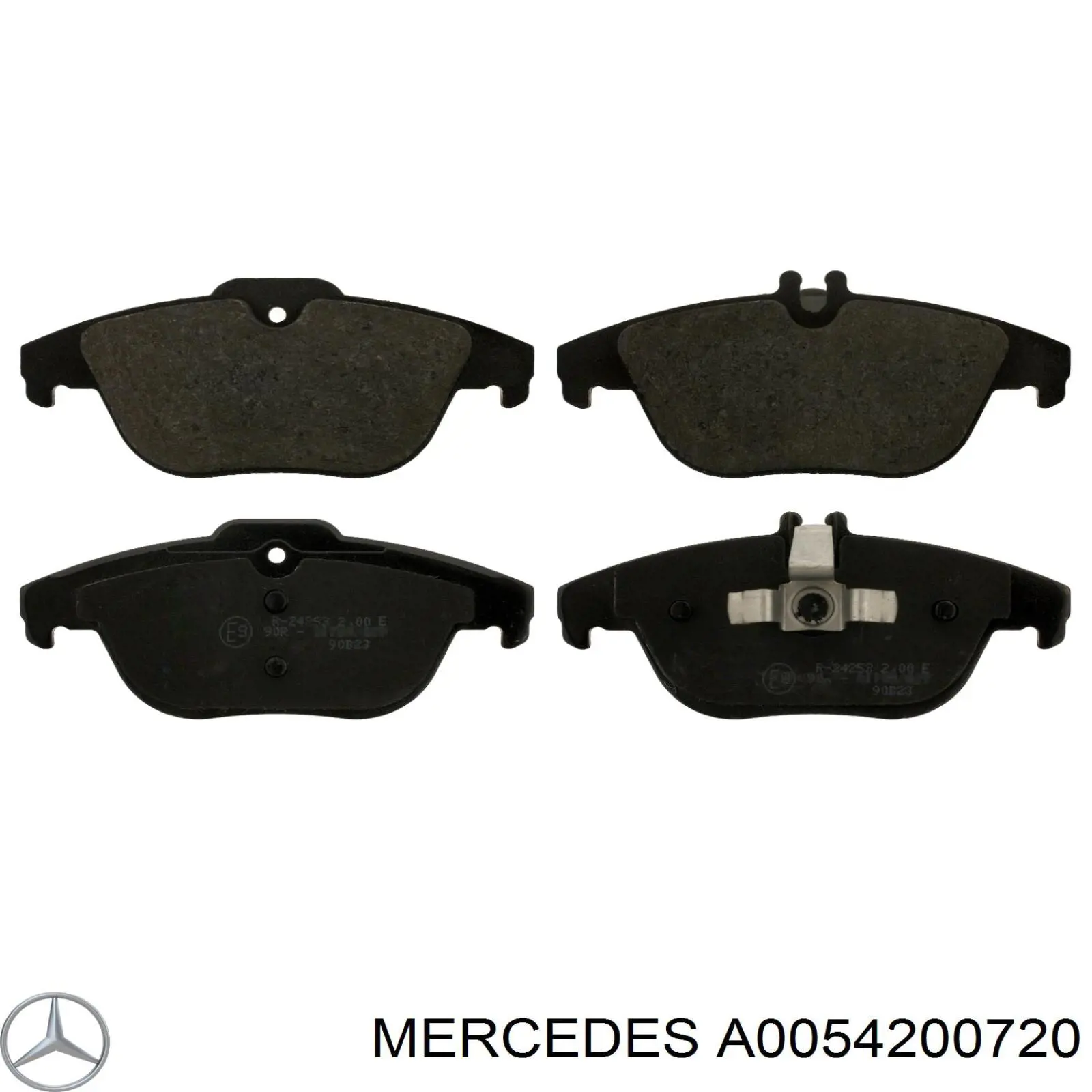 A0054200720 Mercedes pastillas de freno traseras