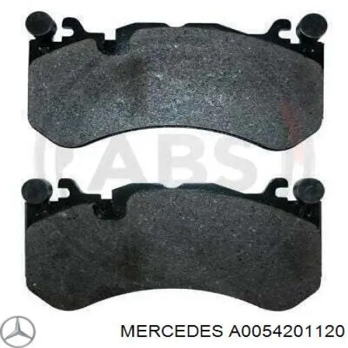 A0054201120 Mercedes pastillas de freno delanteras