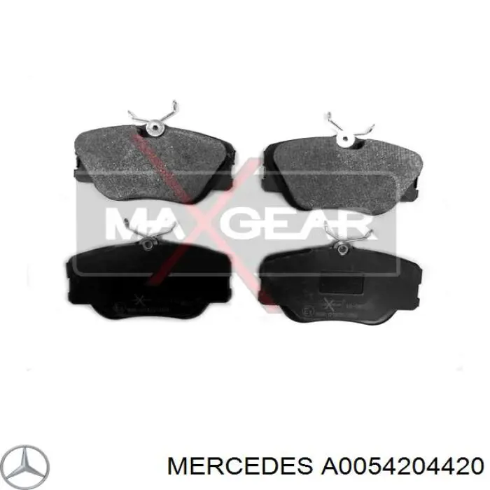 A0054204420 Mercedes pastillas de freno delanteras