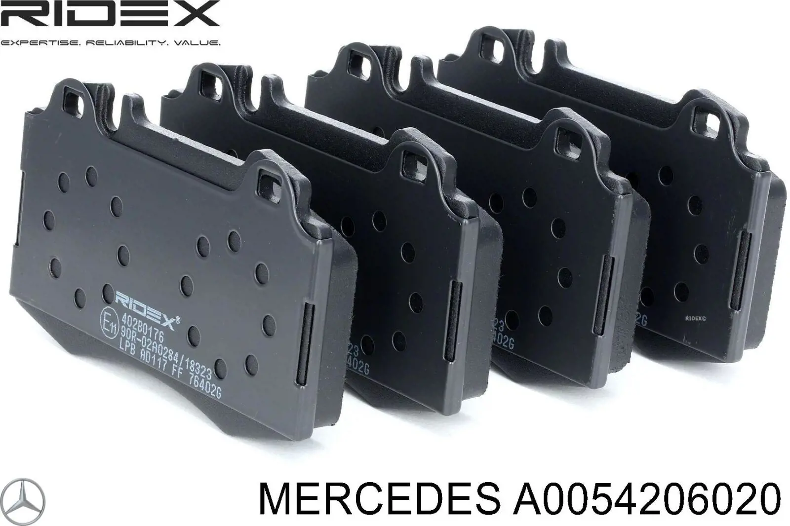 0054206020 Mercedes pastillas de freno delanteras