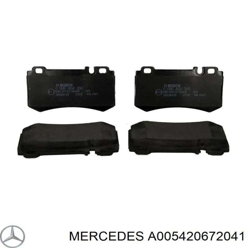 A005420672041 Mercedes pastillas de freno traseras