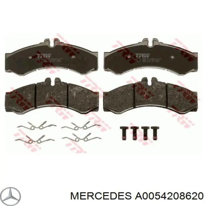 A0054208620 Mercedes pastillas de freno delanteras