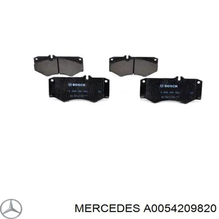 A0054209820 Mercedes pastillas de freno delanteras