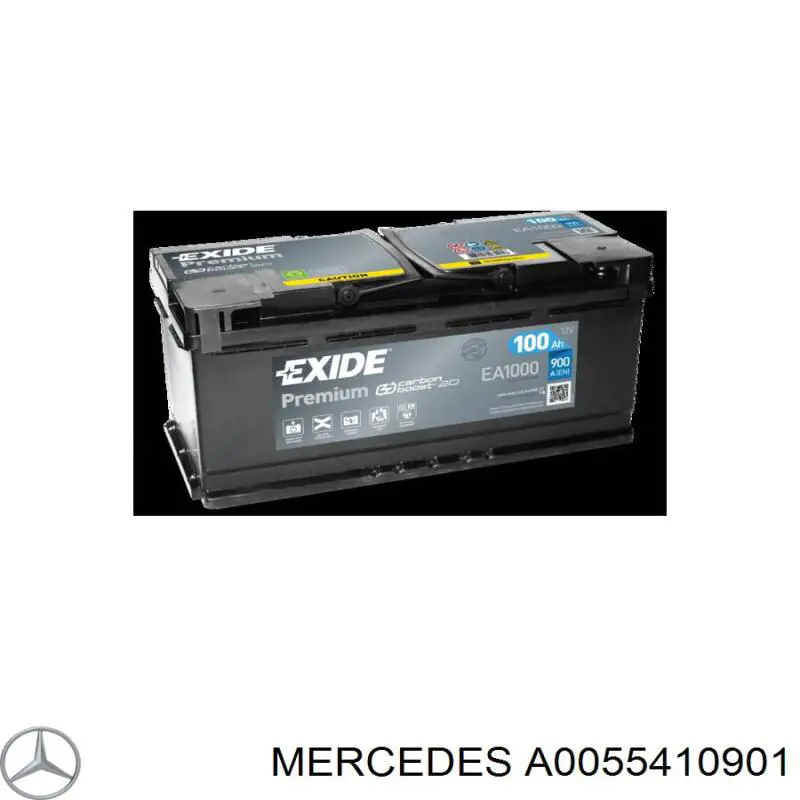 A0055410901 Mercedes batería de arranque