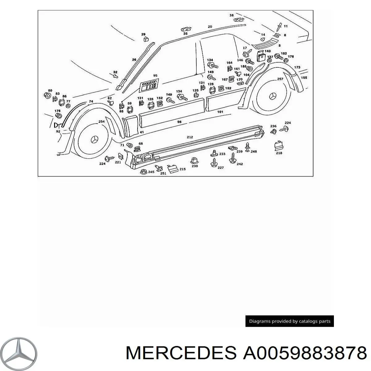 A0059883878 Mercedes 