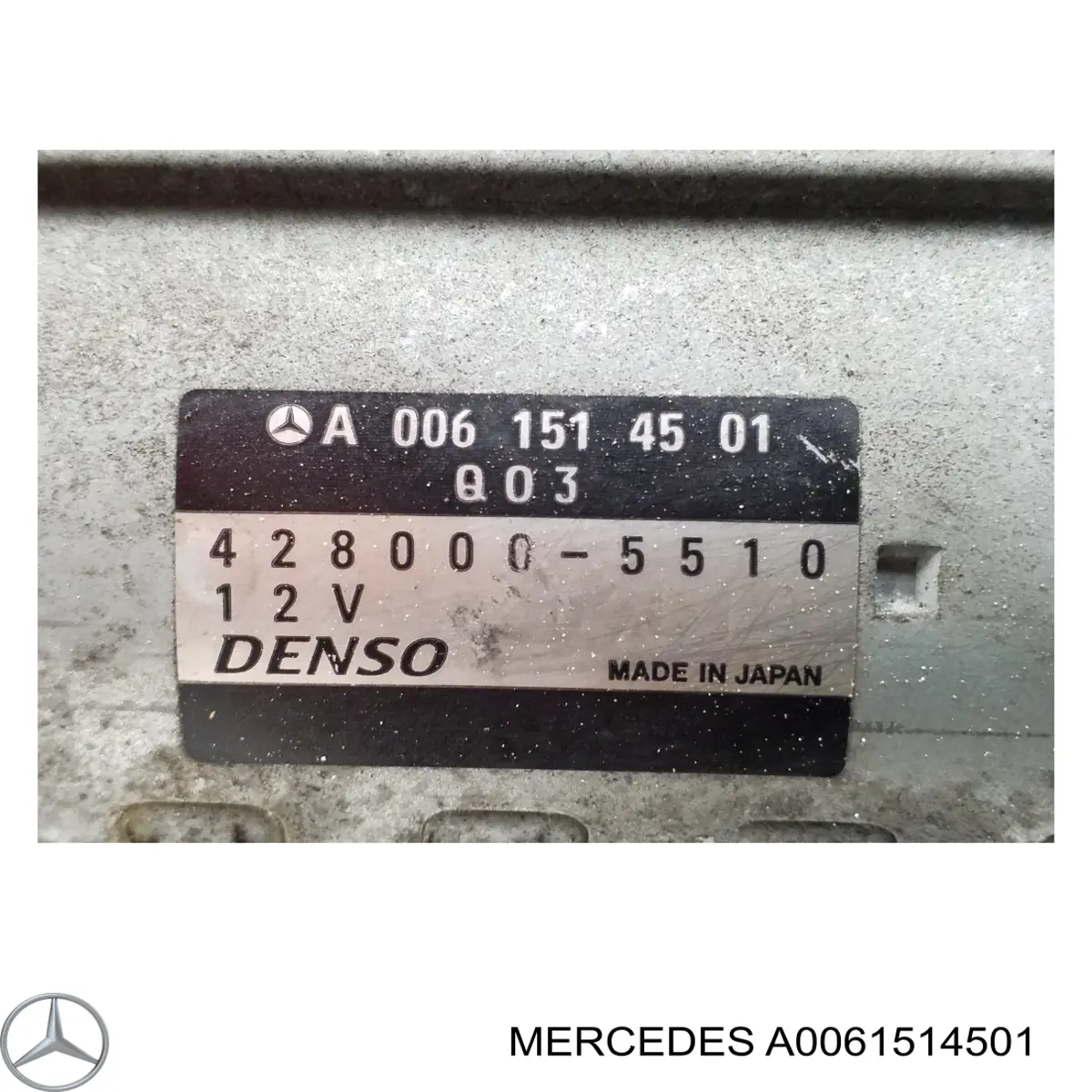 A0061514501 Mercedes motor de arranque