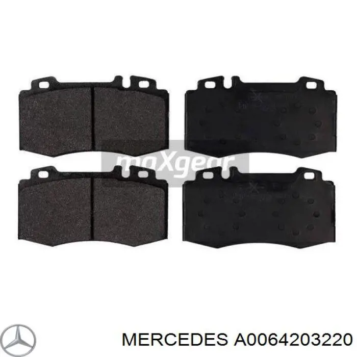 A0064203220 Mercedes pastillas de freno delanteras