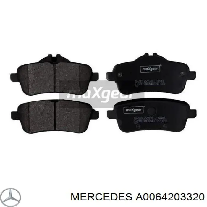 A0064203320 Mercedes pastillas de freno traseras