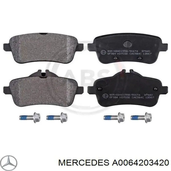 A0064203420 Mercedes pastillas de freno traseras