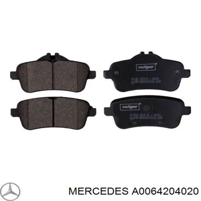 A0064204020 Mercedes pastillas de freno traseras