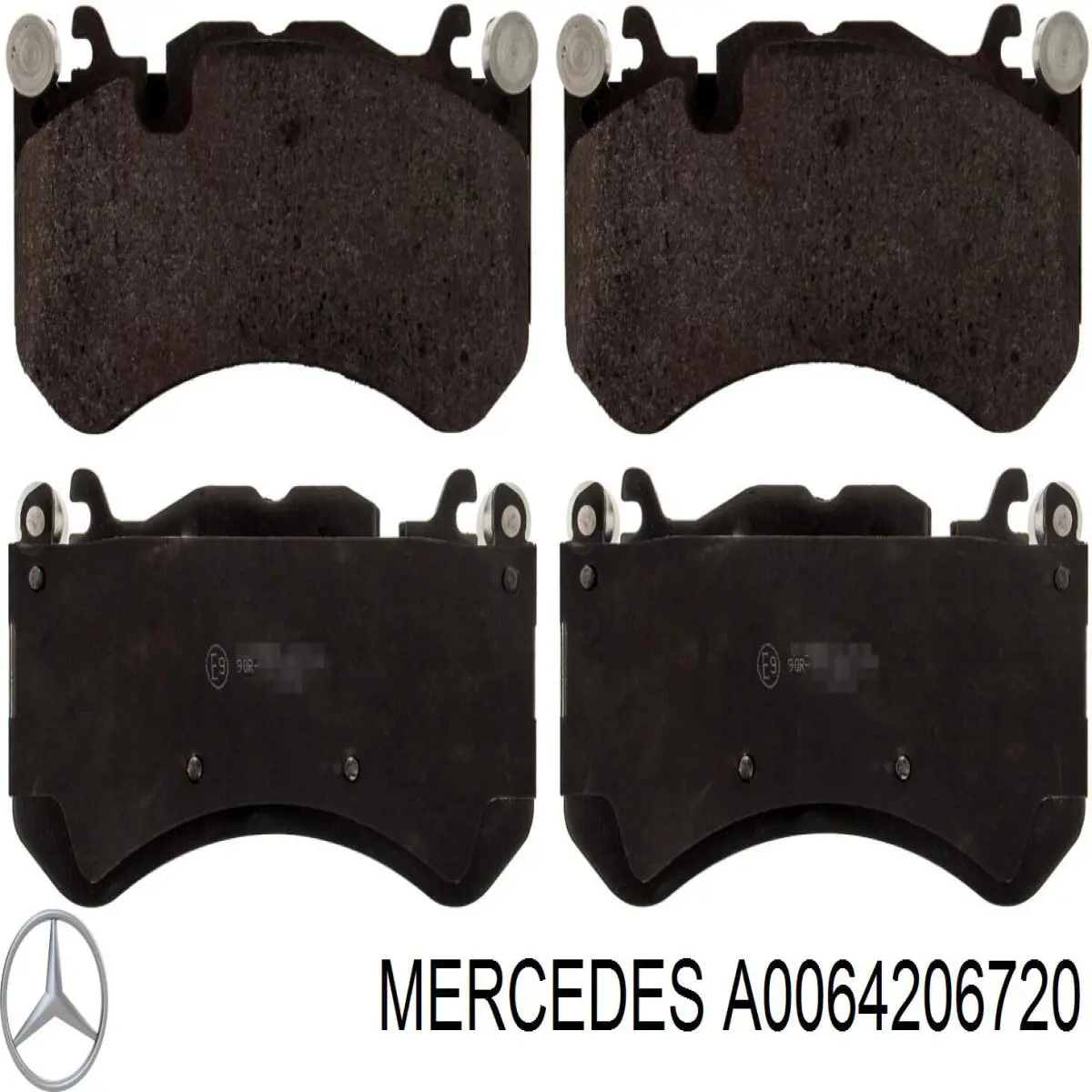 A0064206720 Mercedes pastillas de freno delanteras