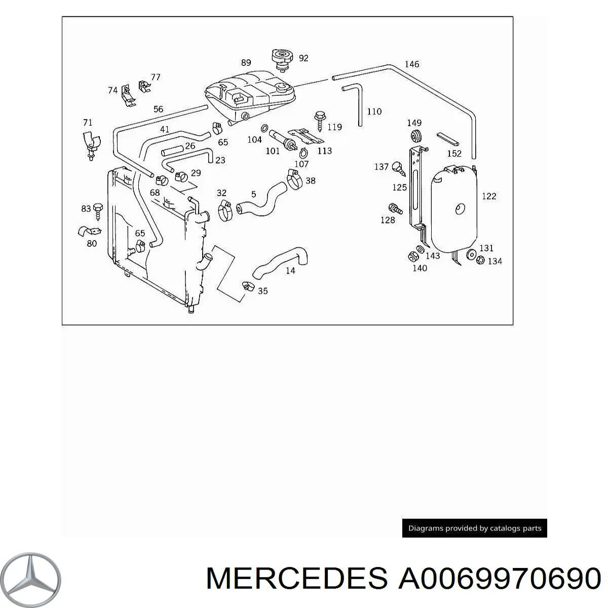 A0069970690 Mercedes 