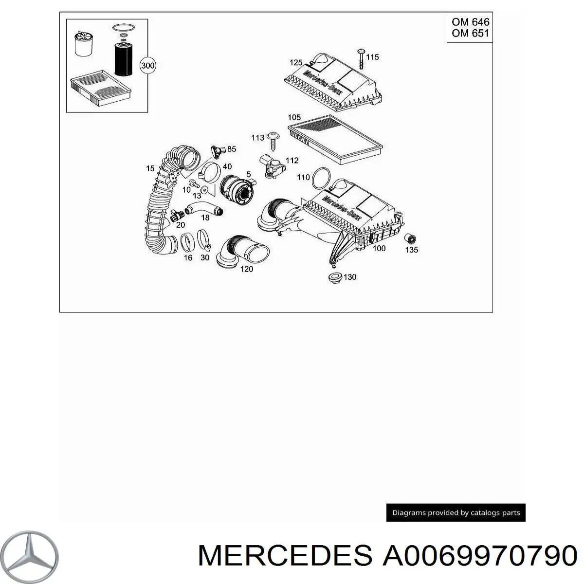 A0069970790 Mercedes 