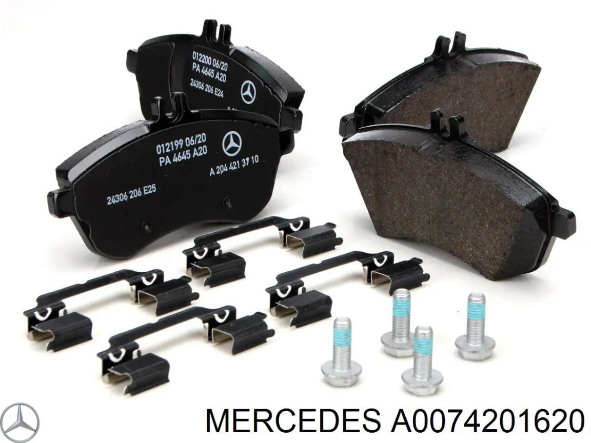 A0074201620 Mercedes pastillas de freno delanteras